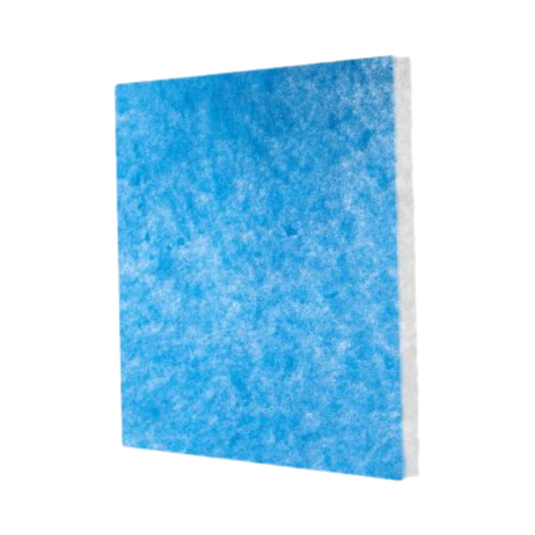 Pro-Tech Blue Bulk Filter Media Rolls and Pads. Blue and white