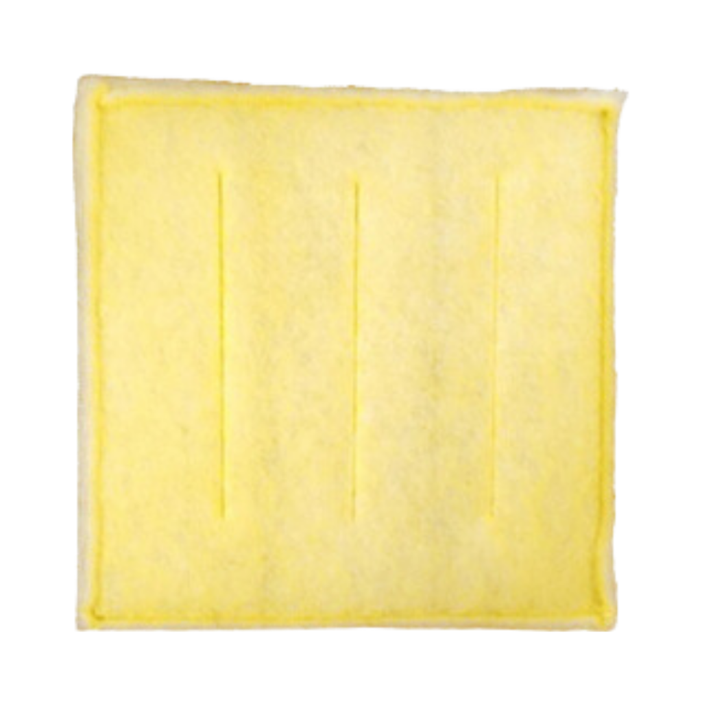 Gold wire supported panel filter media