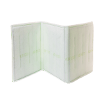 white wire supported panel filter media