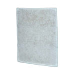 Single ply white filter media