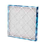 White, pleated panel filter