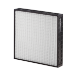 VariCel® 2+ HC Box Filter with white intricate pleats and a black hard casing