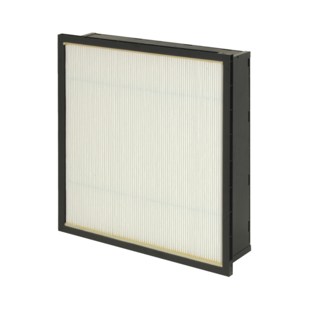 VariCel® M-Pak Box Filter with strong black casing and intricate pleated media.