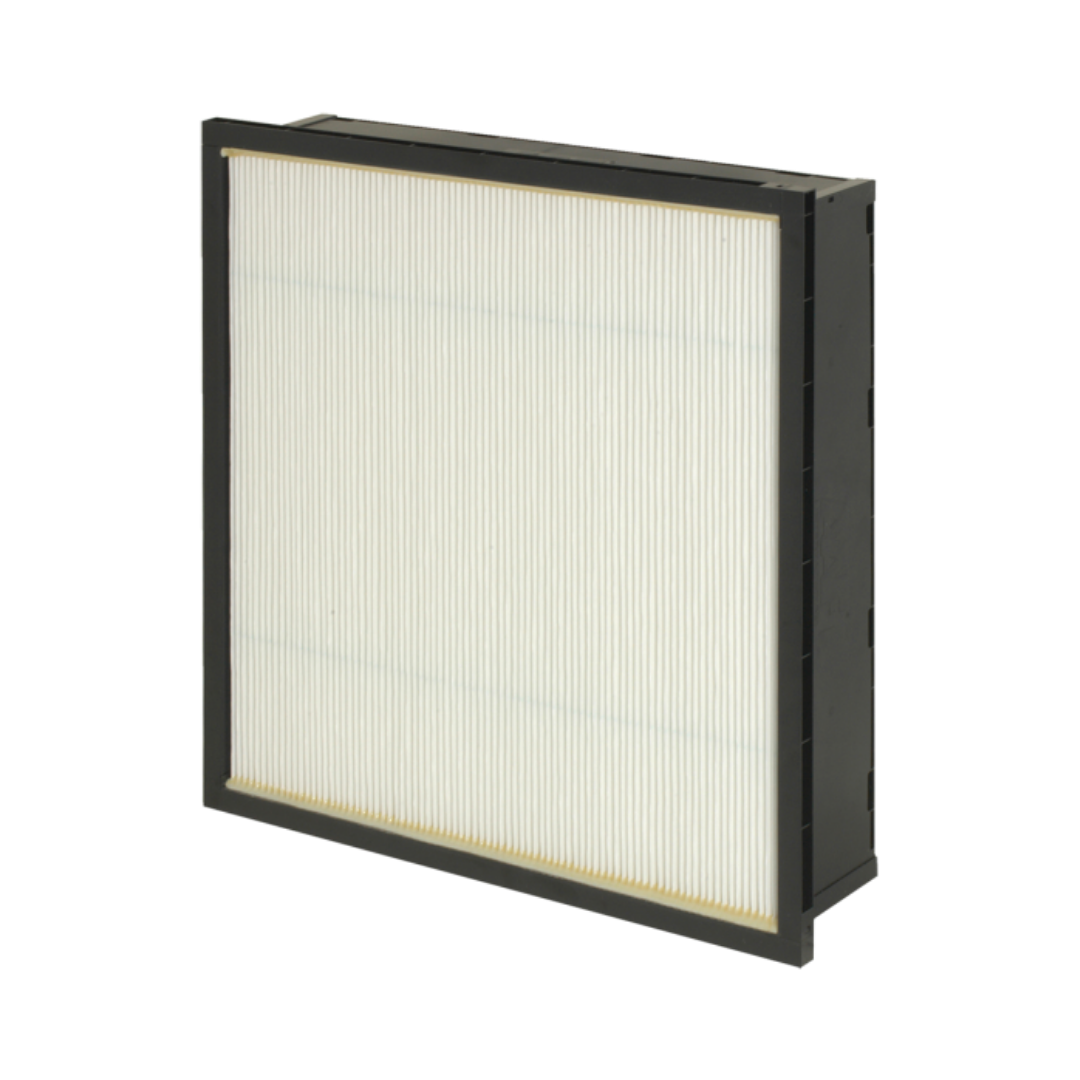VariCel® M-Pak Box Filter with strong black casing and intricate pleated media.