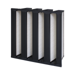 AAF VariCel® VXL V-Cell Filter with four white v-cell filters and a black hard casing